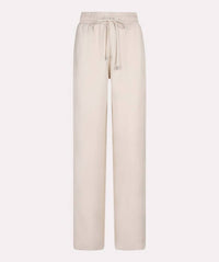 Esqualo - Elastic Wide Leg Trouser Pants - beige - clothing - pants