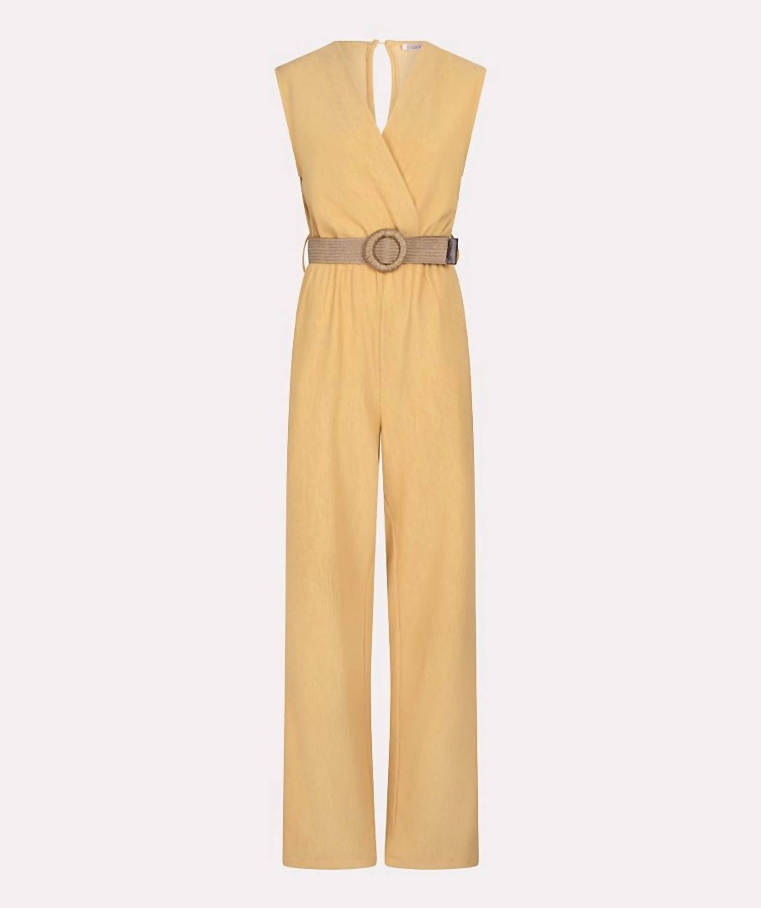 Esqualo - Fancy Crinkle Wide Leg Jumpsuit - clothing - jumpsuits - pants
