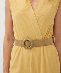 Esqualo - Fancy Crinkle Wide Leg Jumpsuit - clothing - jumpsuits - pants