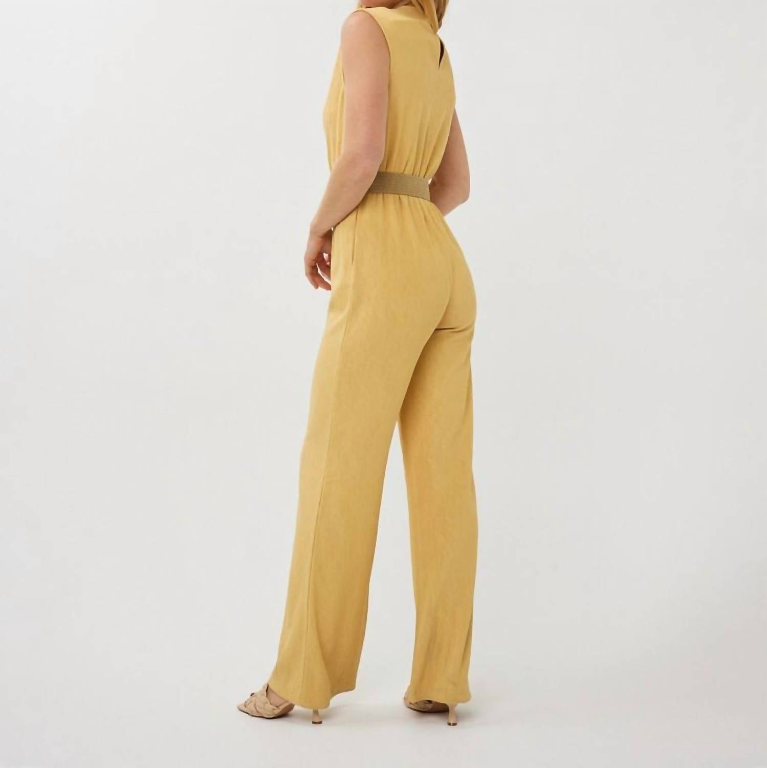 Esqualo - Fancy Crinkle Wide Leg Jumpsuit - clothing - jumpsuits - pants