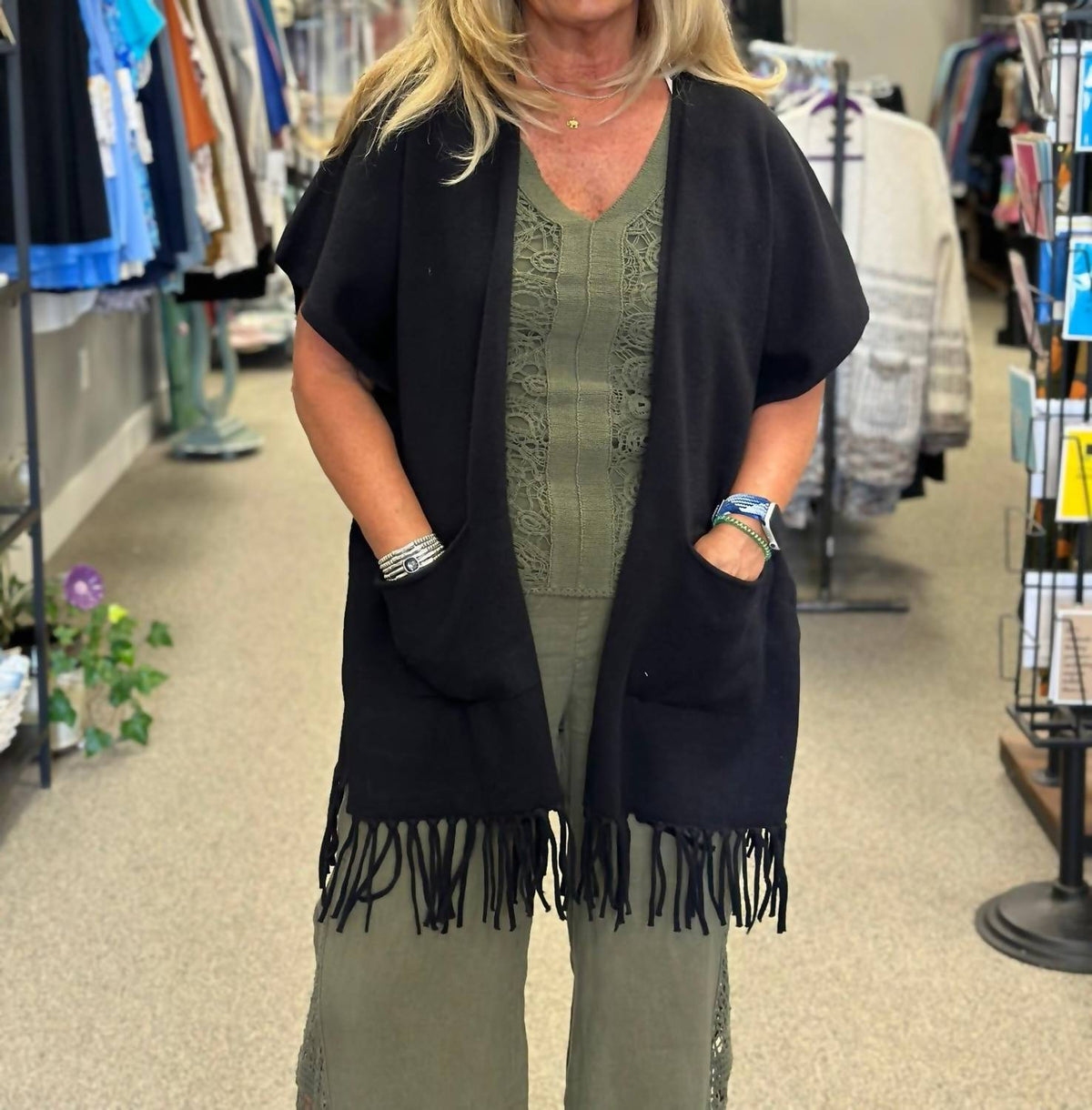 Esqualo - Fringe Poncho