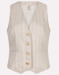 Esqualo - Linen Stripped Vest