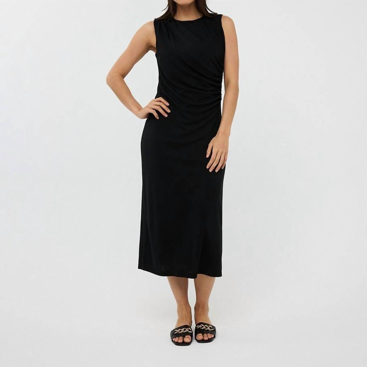 Esqualo - Sleeveless Gathered Maxi
