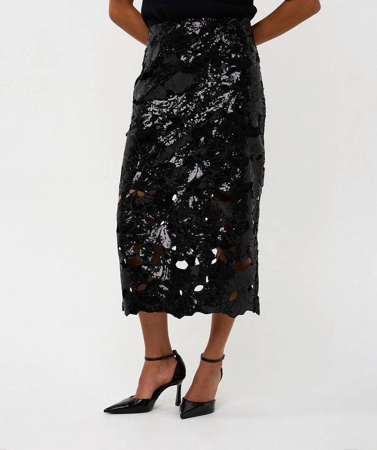 Esqualo - Sunisa Sequin Midi Skirt
