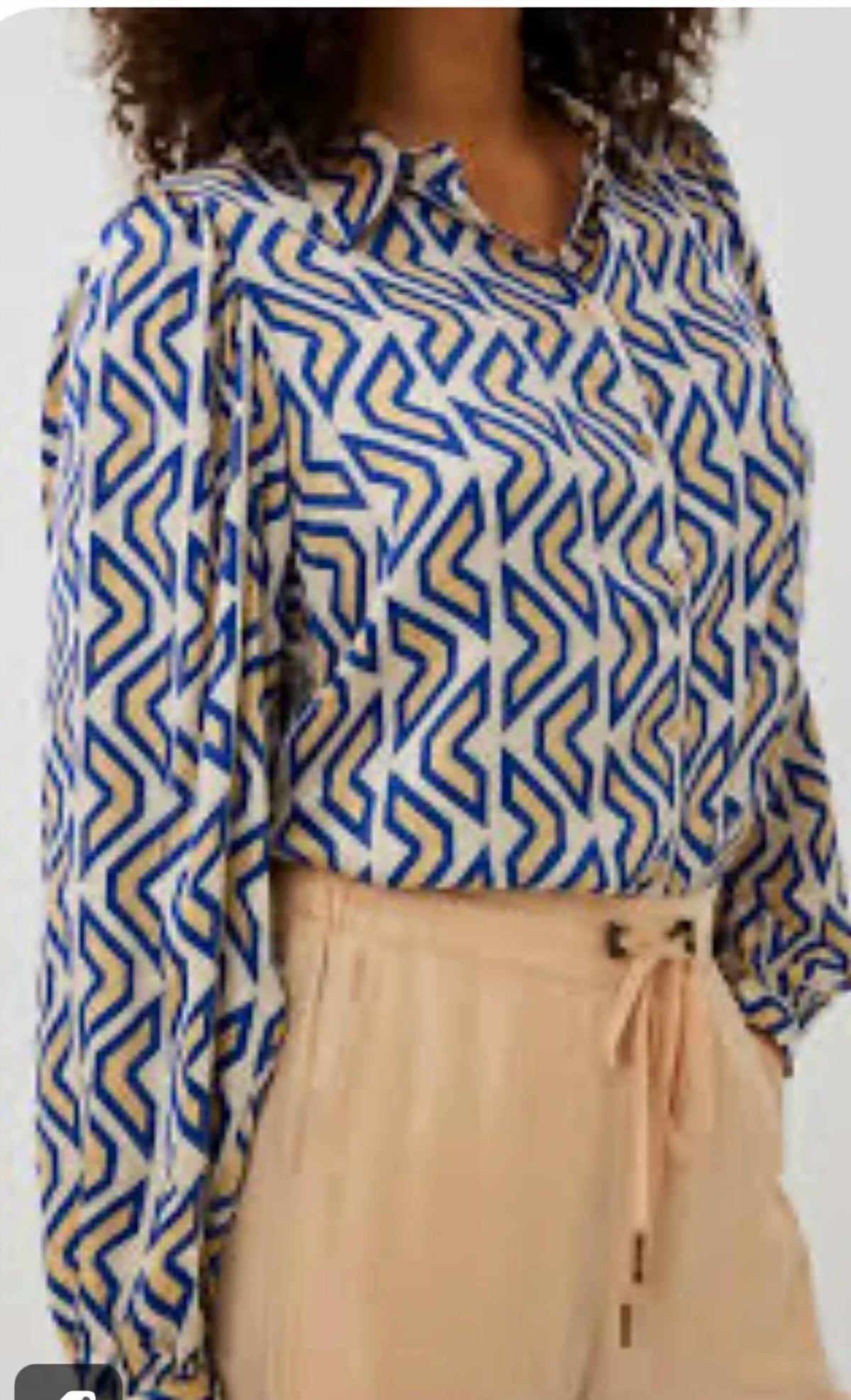 Esqualo - Women's Utopia Graphic Basic Blouse