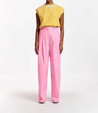 Essentials - Sleeveless Top With Sequin And Beads - blouses - clothing - cotton