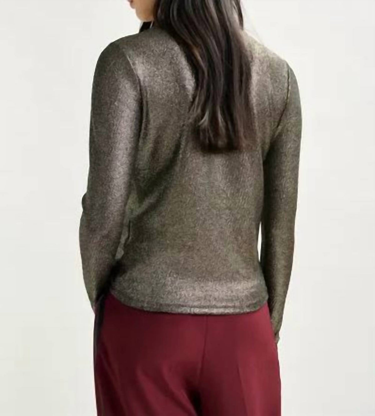 Essentiel Antwerp - Ilevate Metallic Turtleneck Top