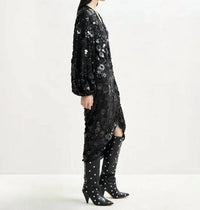 Essentiel Antwerp - Ishine Sequin Wrap Dress