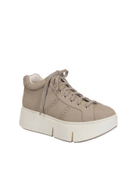 Essex Classics - Women's Greige Platform High Top Sneakers - beige - shoes - sneakers