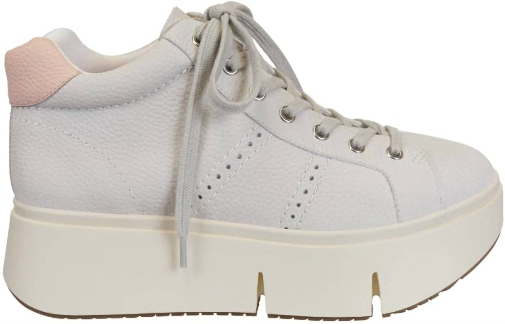 Essex Classics - Women's Platform High Top Sneakers - shoes - sneakers - white