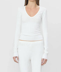 Eterne - Long Sleeve V-neck Top