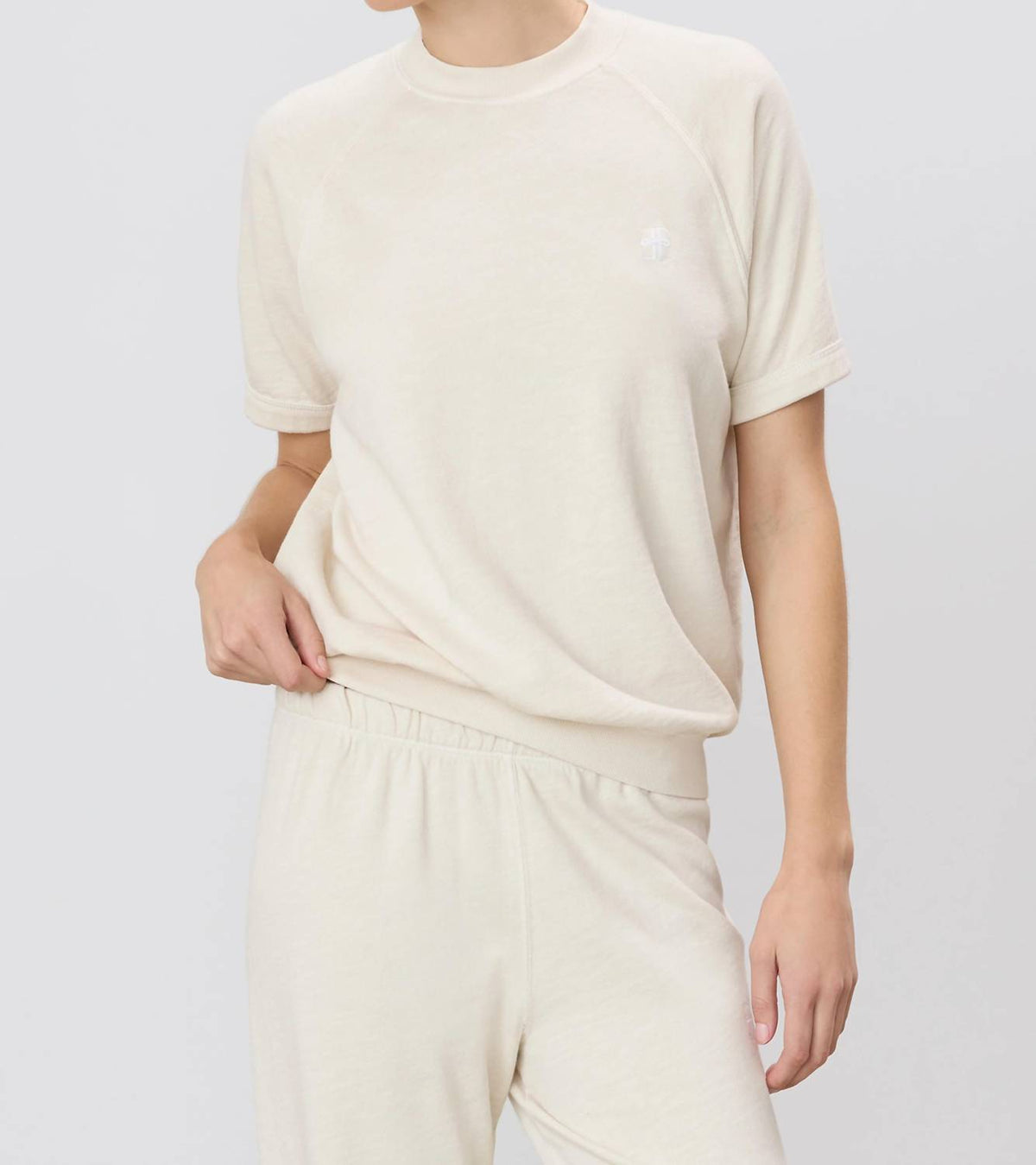 Eterne - Short Sleeve Raglan Sweatshirt