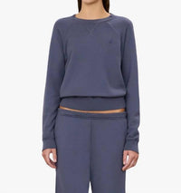 Eterne - Shrunken V-stitch Raglan Sweatshirt