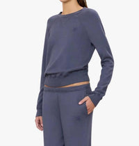 Eterne - Shrunken V-stitch Raglan Sweatshirt