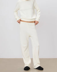Eterne - Straight Leg Sweatpant - beige - clothing - cotton
