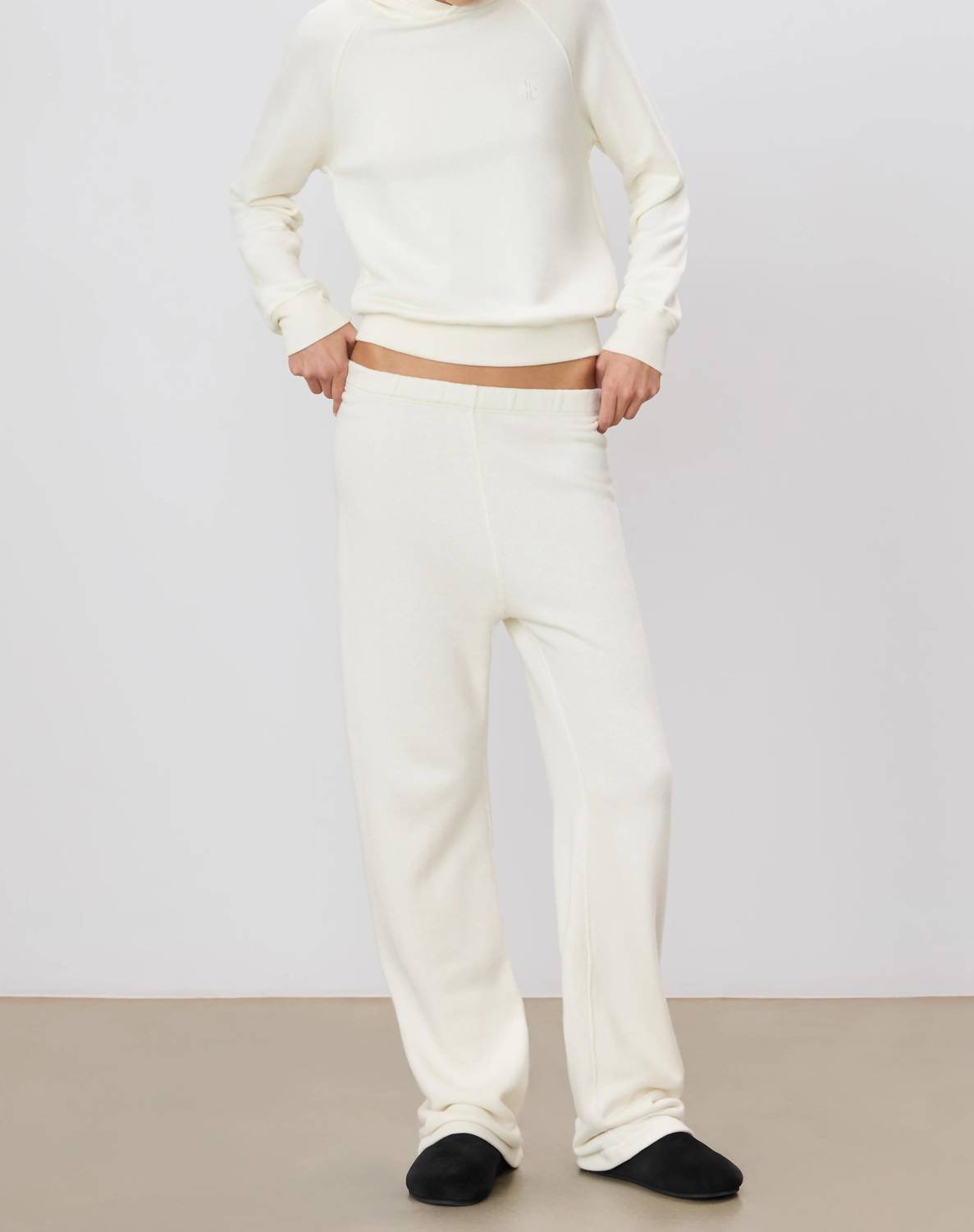 Eterne - Straight Leg Sweatpant - beige - clothing - cotton