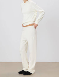 Eterne - Straight Leg Sweatpant - beige - clothing - cotton