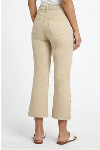 Ethyl - Ashley Capri Button Crop Pants