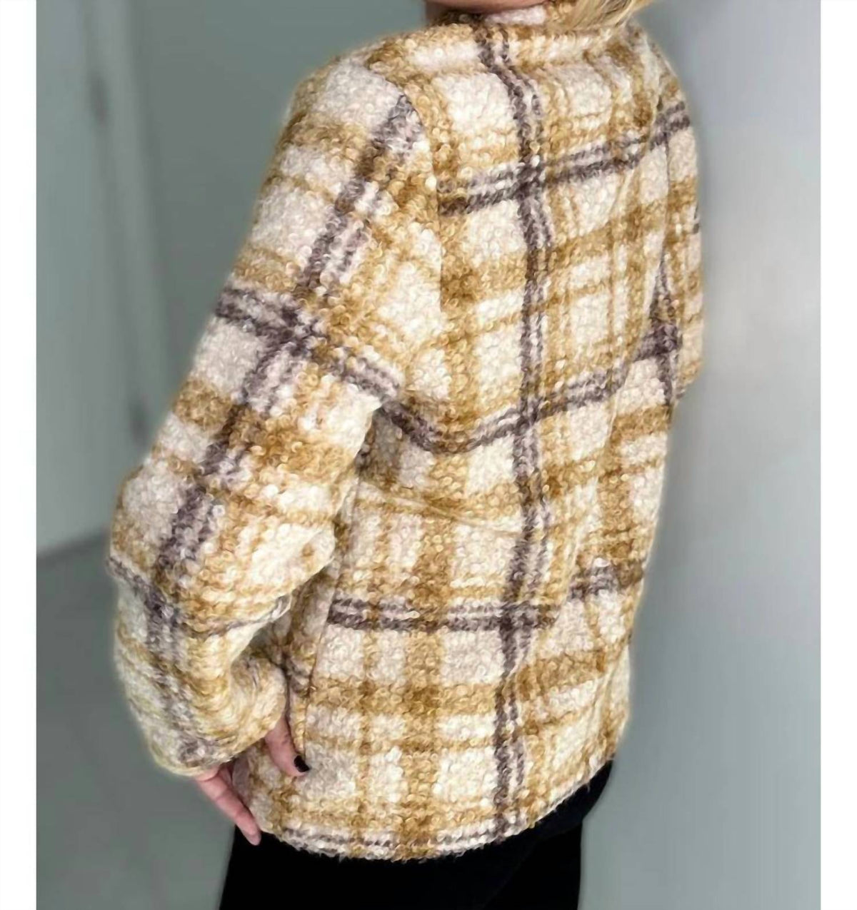 Ethyl - Plaid Soft Jacket