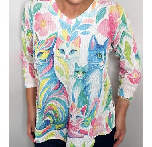 Ethyl - The Social Butterfly top - clothing - cotton - pink