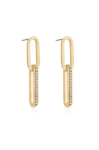 Ettika - Women's Crystal Link Earrings