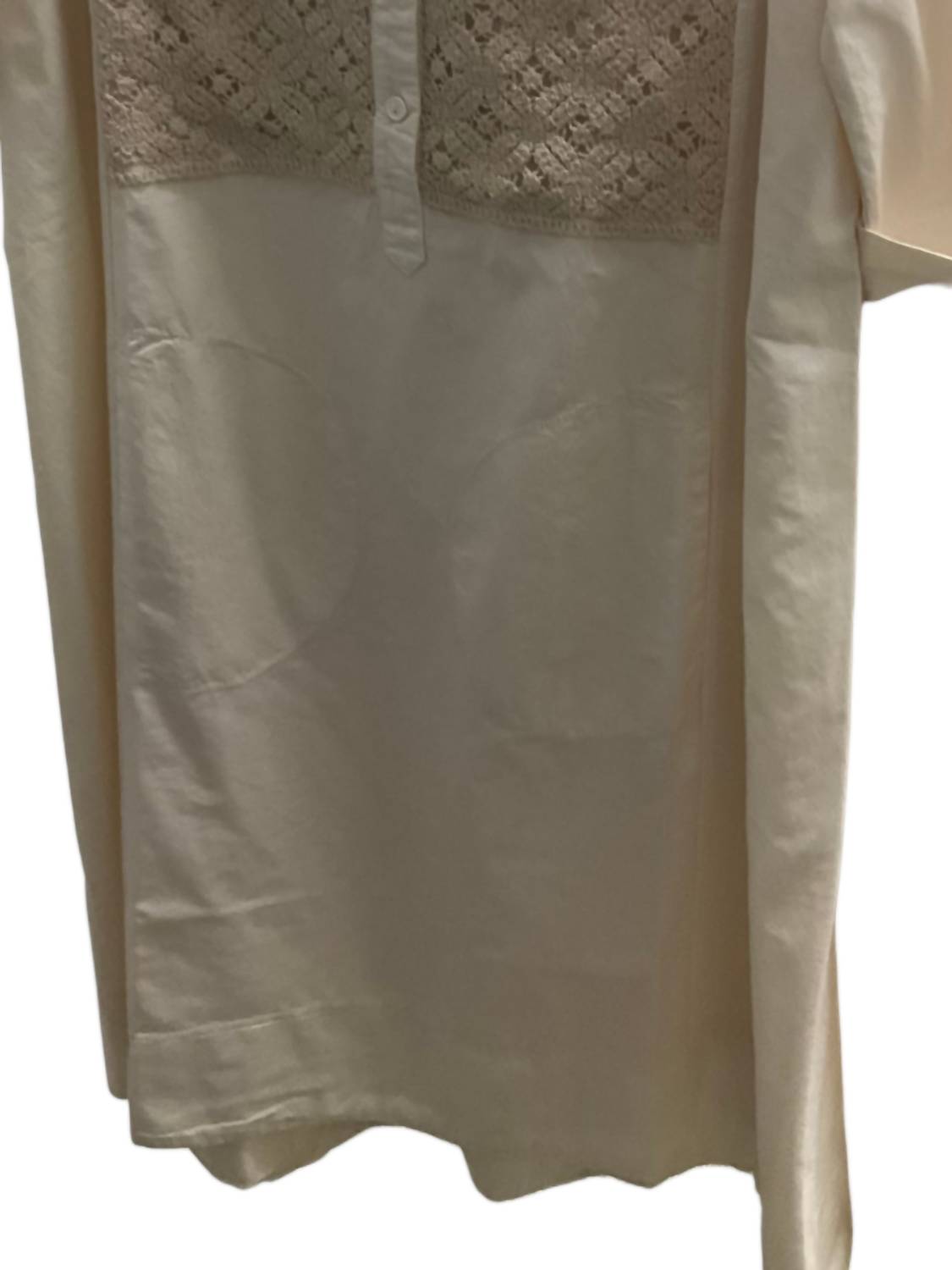 European Culture - Women's Mini Shirt Dress - beige - clothing - dresses