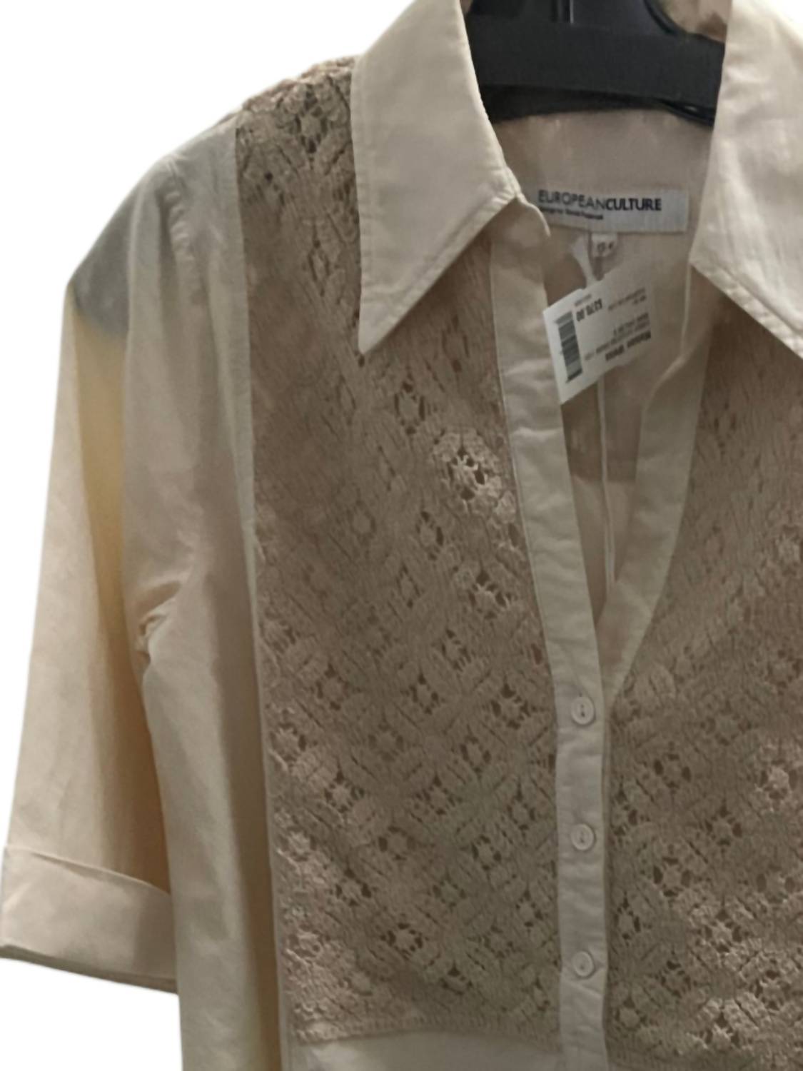 European Culture - Women's Mini Shirt Dress - beige - clothing - dresses