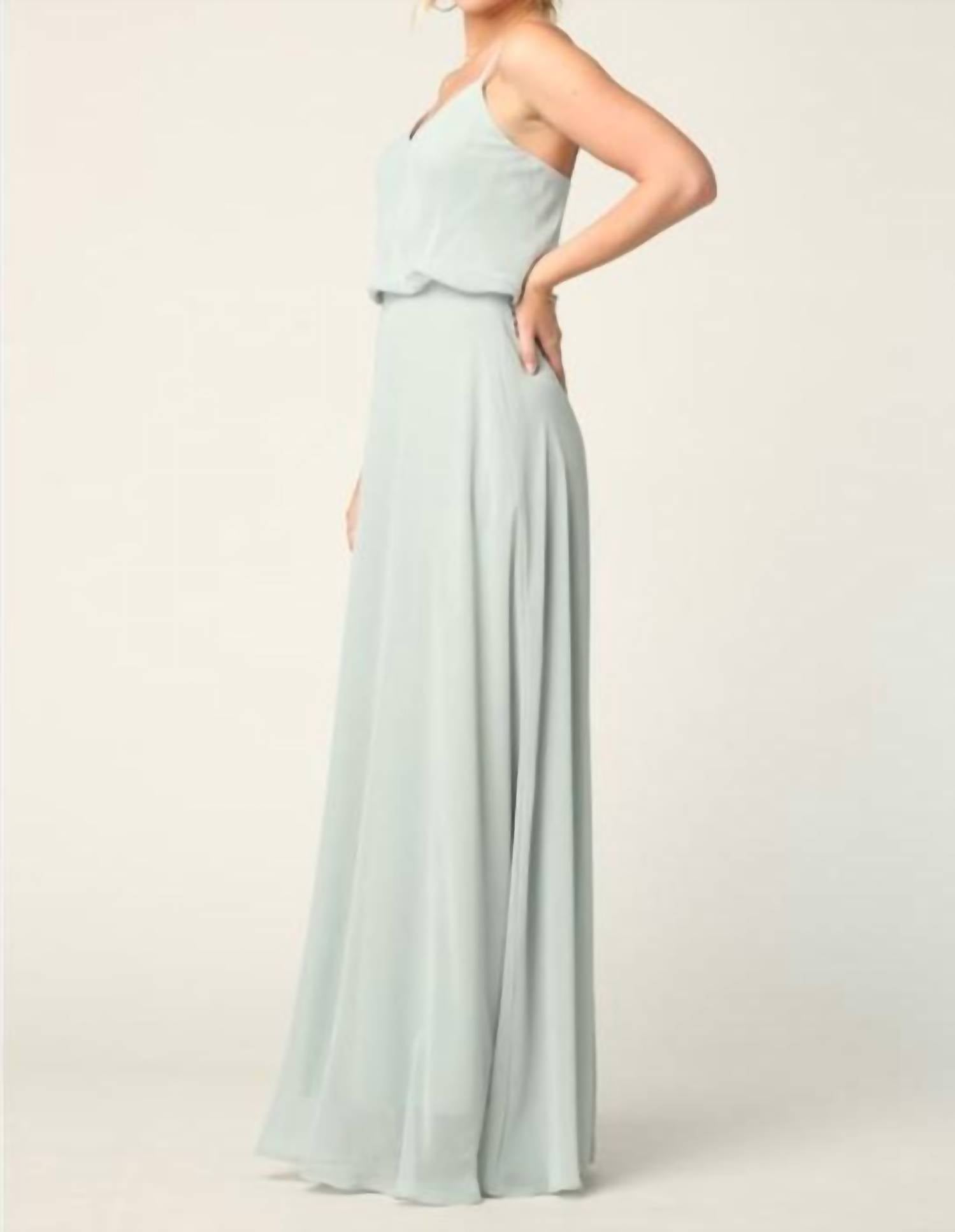 Eva - Albi Chiffon Gown Dress - clothing - dresses - green