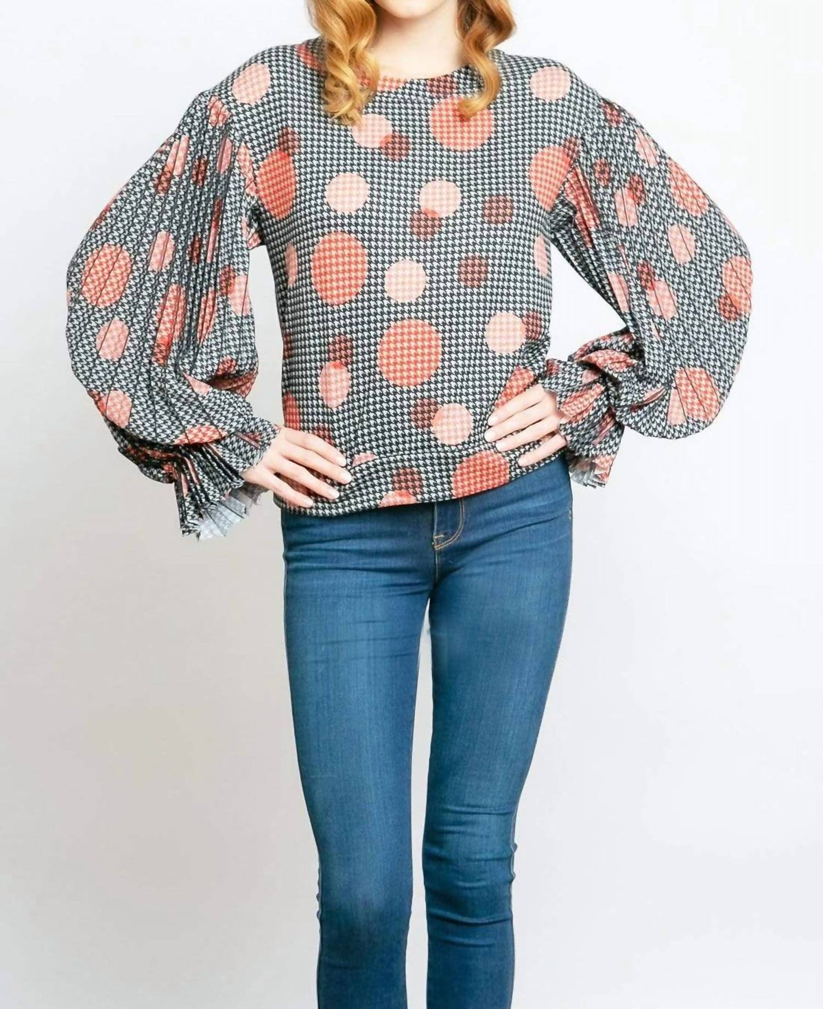 Eva Franco - Hart Pleated Sleeve Top