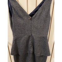 Eva Franco - Women's Pinstripe Dress - clothing - dresses - grey