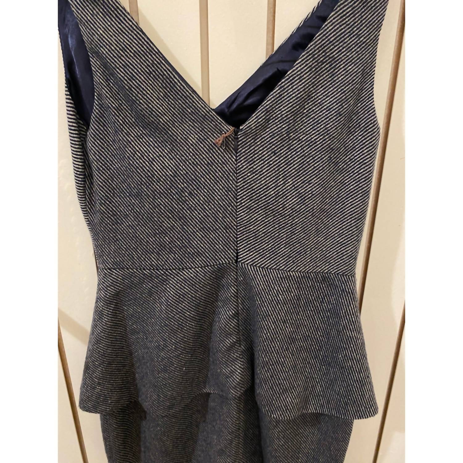Eva Franco - Women's Pinstripe Dress - clothing - dresses - grey