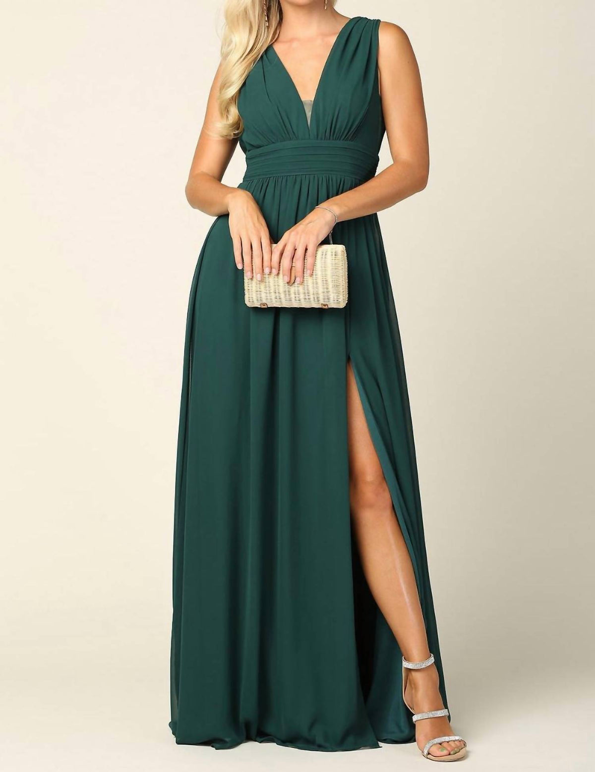 Eva - V Neck Maxi Dress