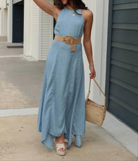Everleigh - Mabel Halter Maxi Dress