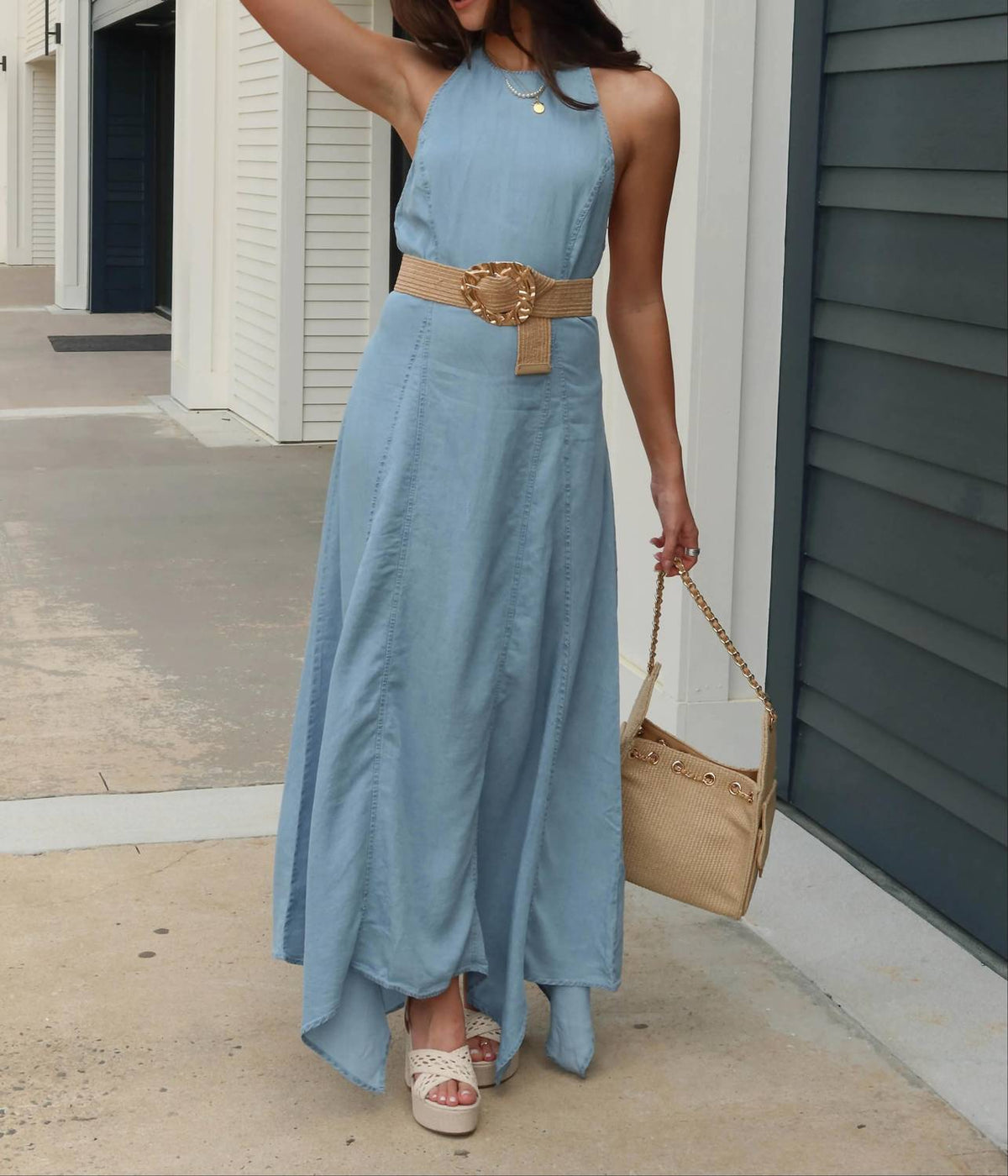 Everleigh - Mabel Halter Maxi Dress