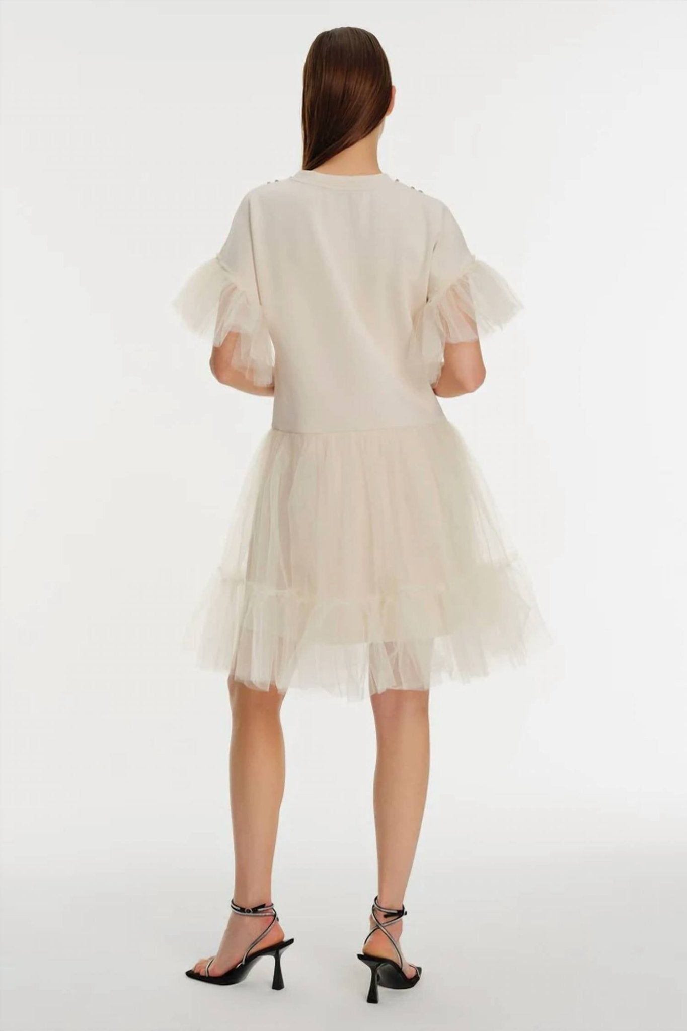 Exquise - Beaded Tulle Knitted Dress - clothing - collection:Graddresses(Auto) - dresses