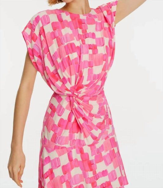 Exquise - Crew Neck Sleeveless Patterned Mini Dress - clothing - dresses - mini