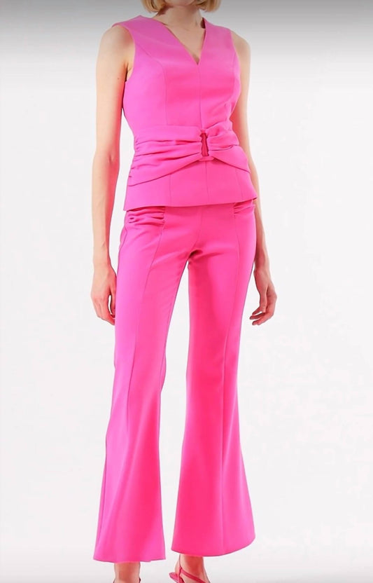 Exquise - Flared Leg Crepe Trousers - boot - cut - clothing - flare