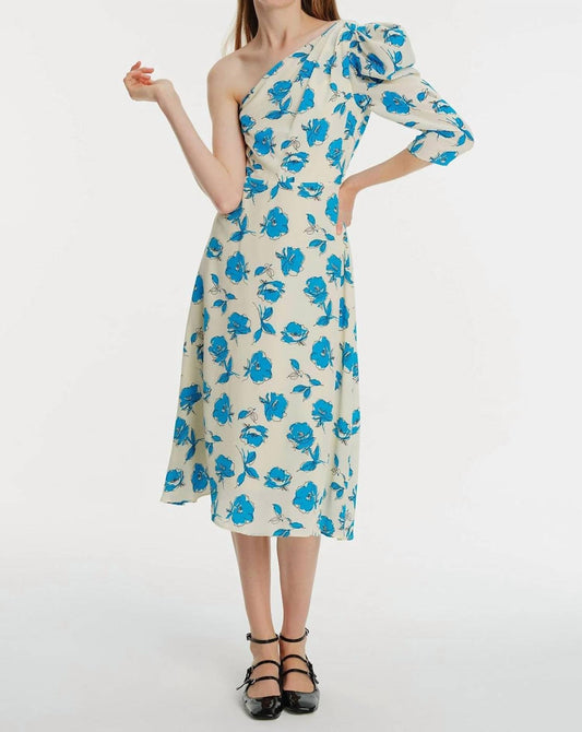 Exquise - Floral One Sleeve Maxi Dress - clothing - dresses - floral