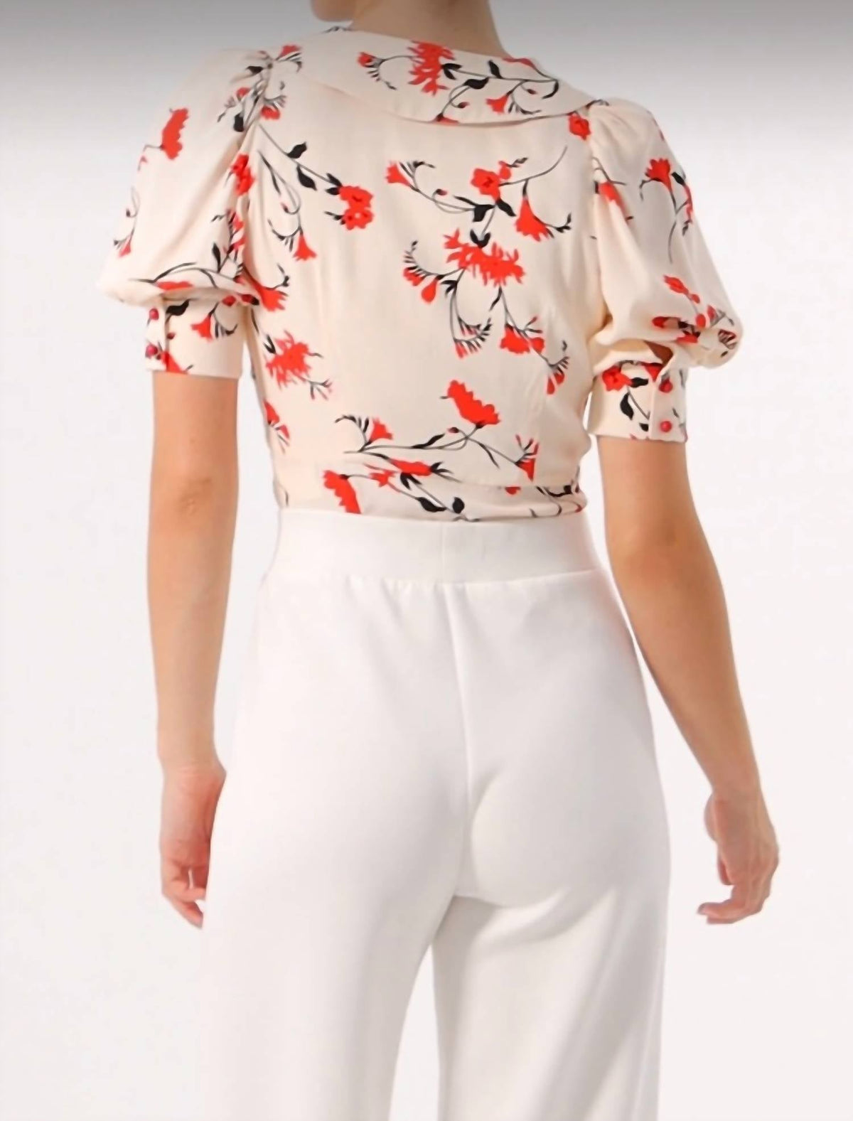 Exquise - Floral Print Viscose Blouse