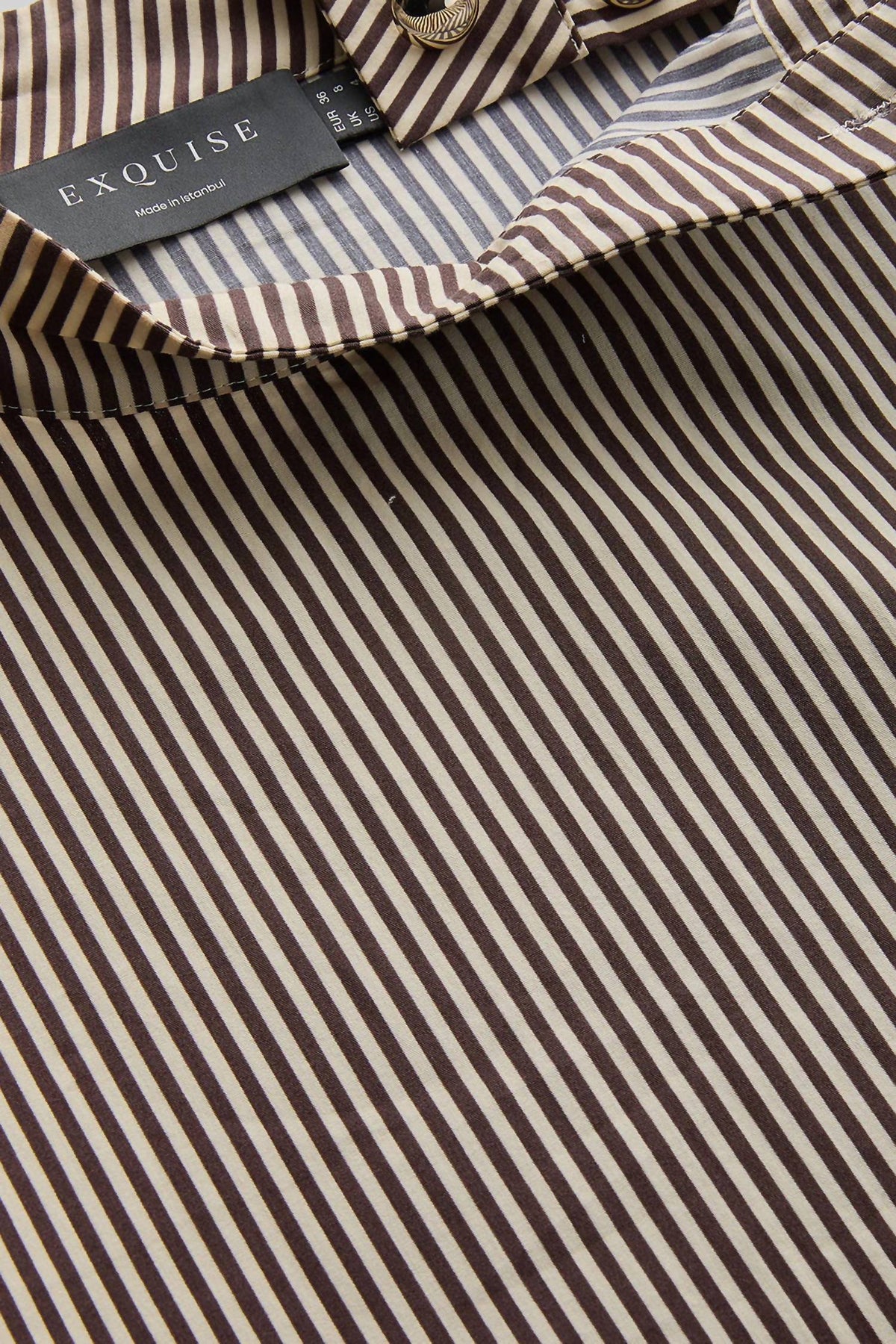 Exquise - High Neck Cotton Blouse