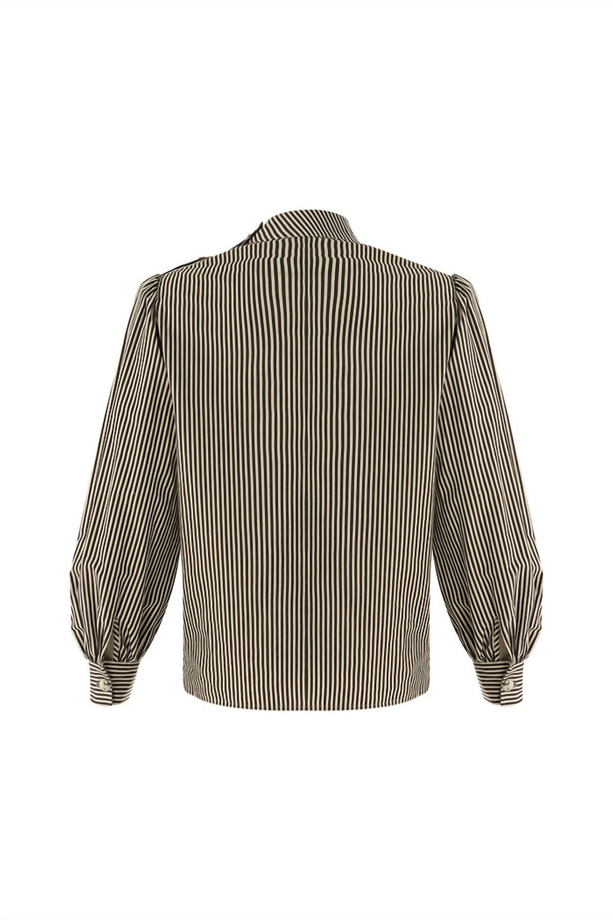 Exquise - High Neck Cotton Blouse