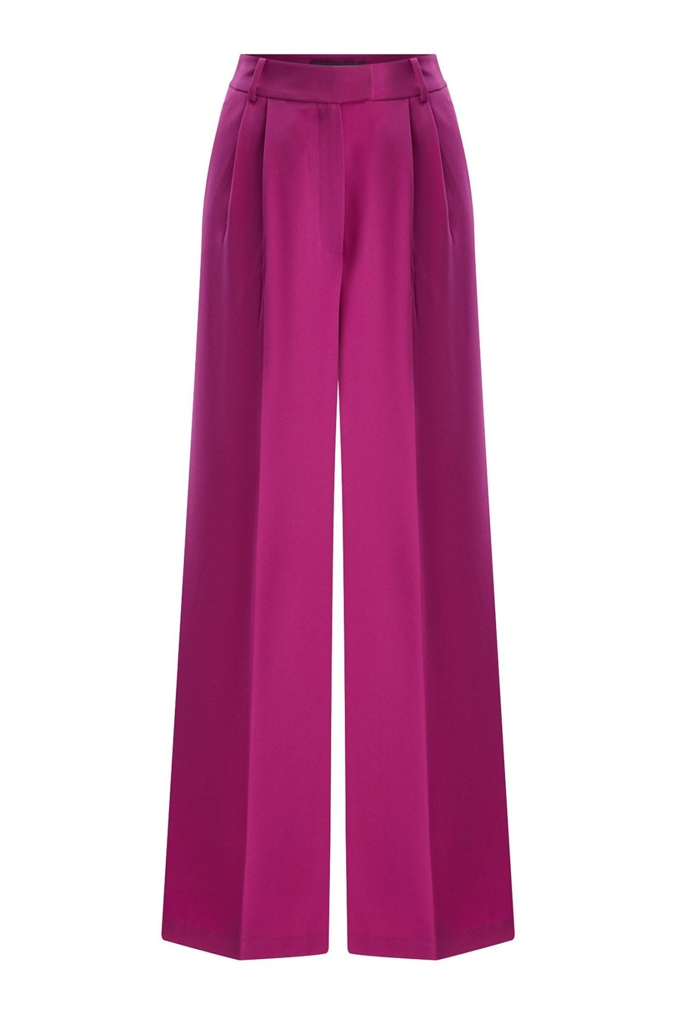 Exquise - High Waist Fabric Trousers - clothing - pants - pink