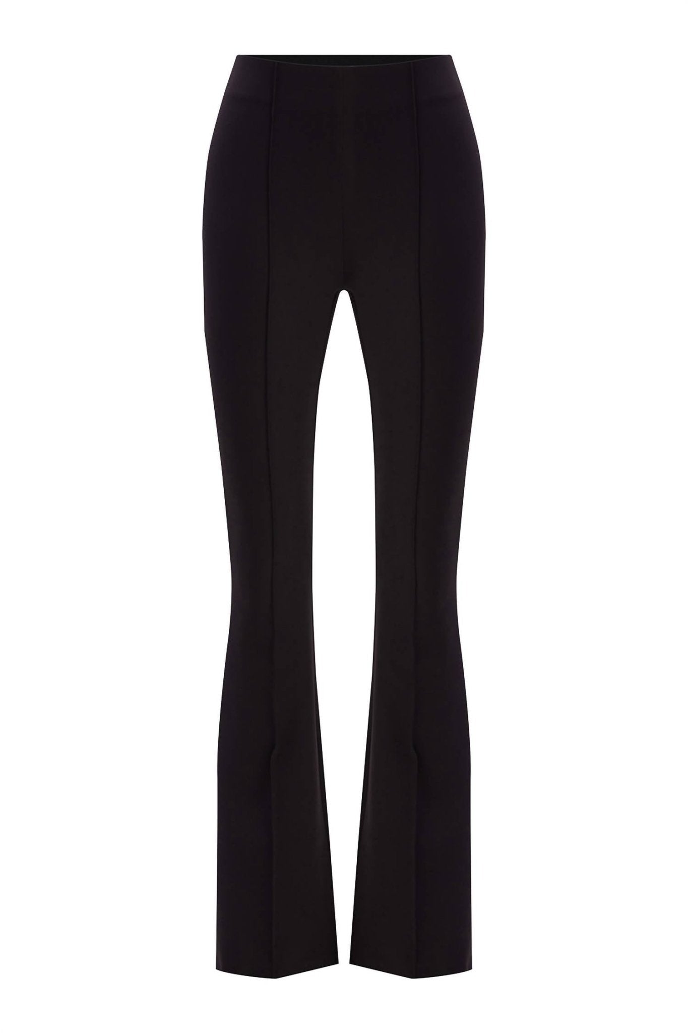Exquise - High Waist Slim Fit Trousers - black - clothing - pants