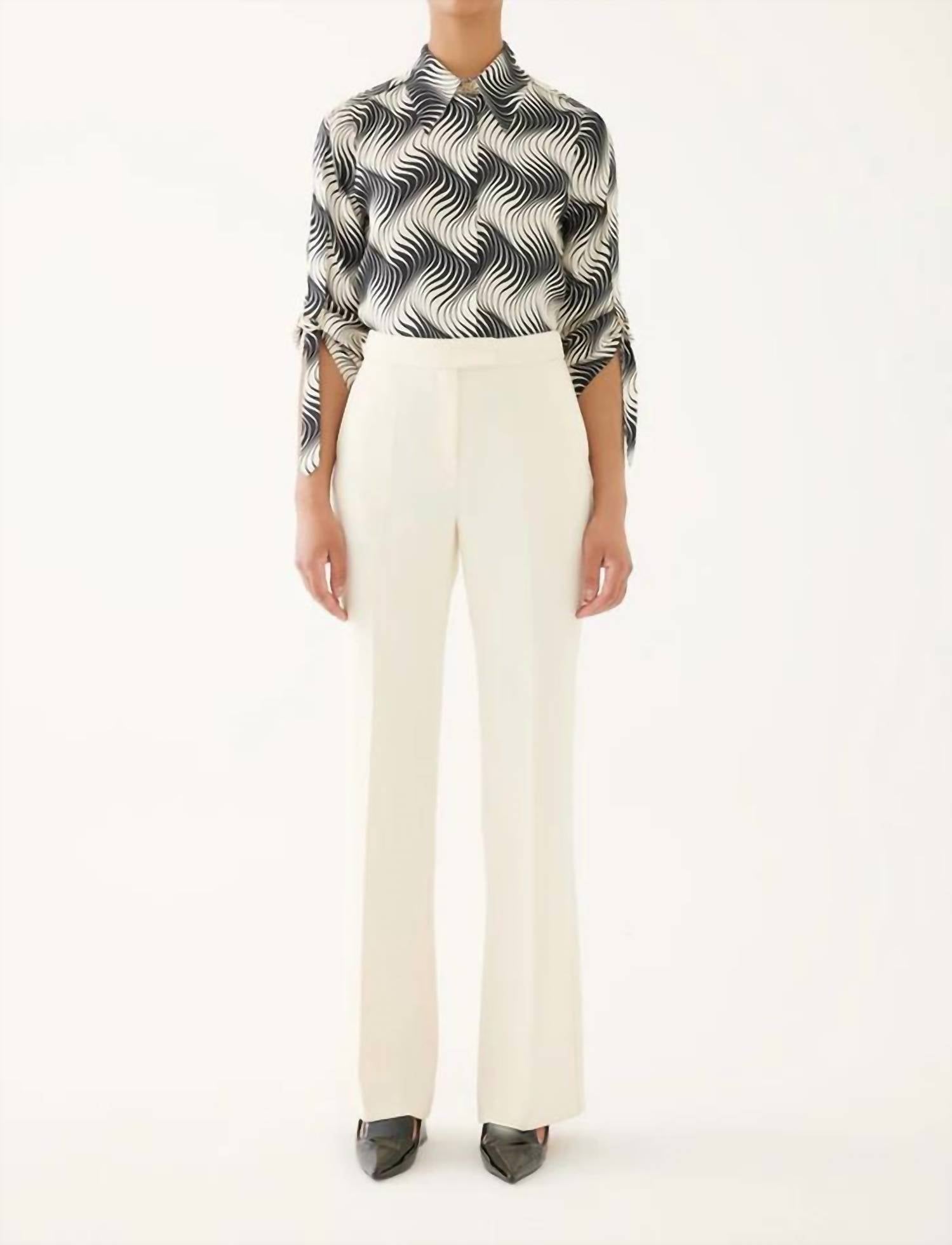 Exquise - High Waist Trousers - clothing - pants - polyester