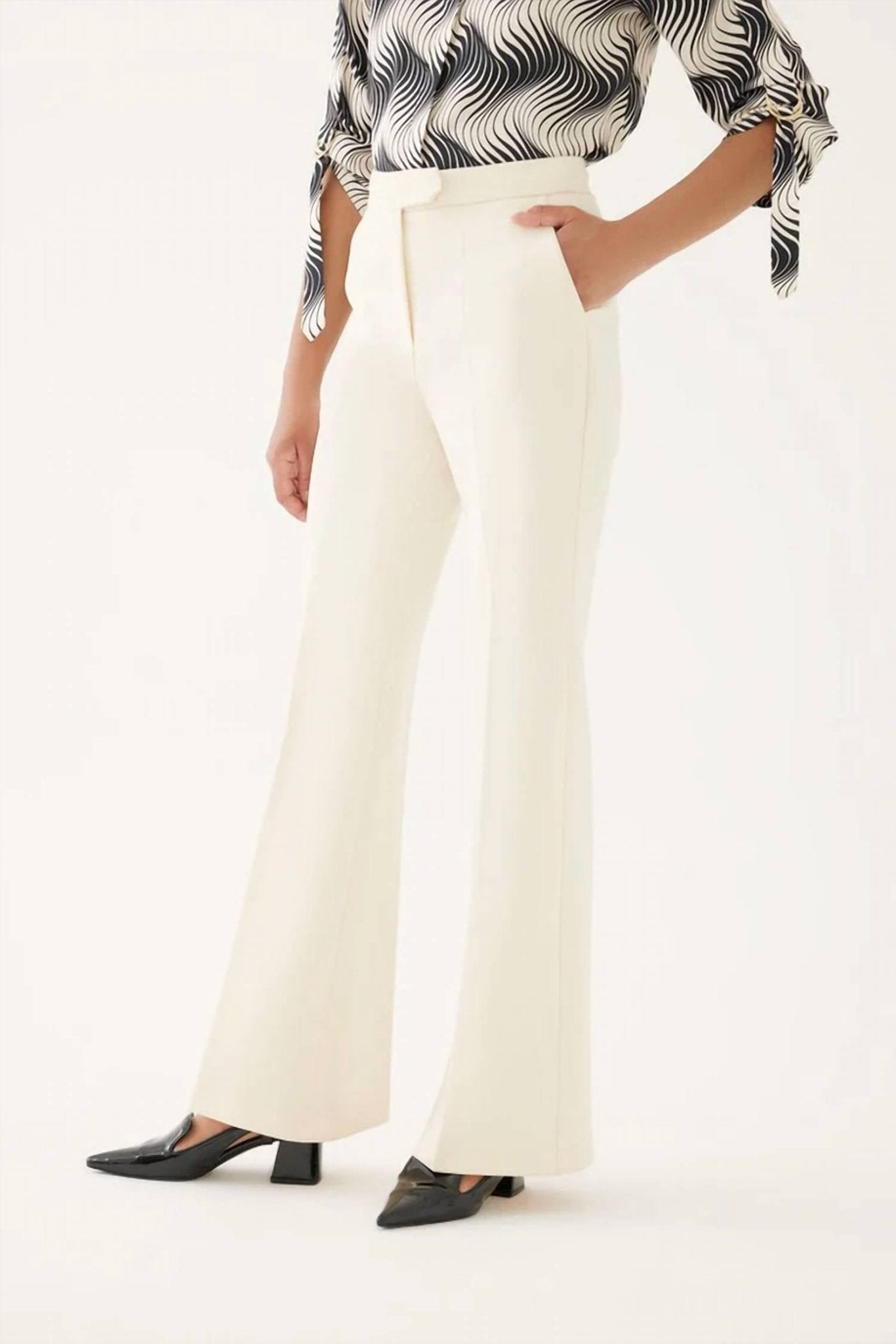Exquise - High Waist Trousers - clothing - pants - polyester