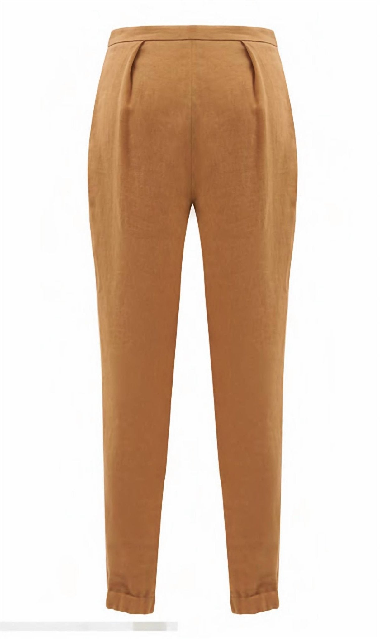 Exquise - Linen Jogger Pants - brown - clothing - joggers