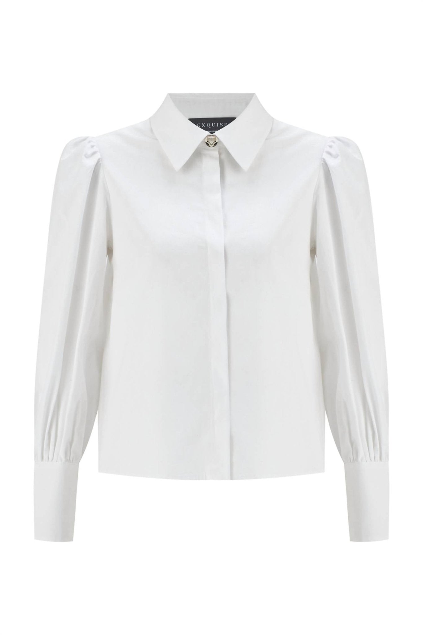 Exquise - Metal Button Shirt - button - down - shirts - clothing - cotton