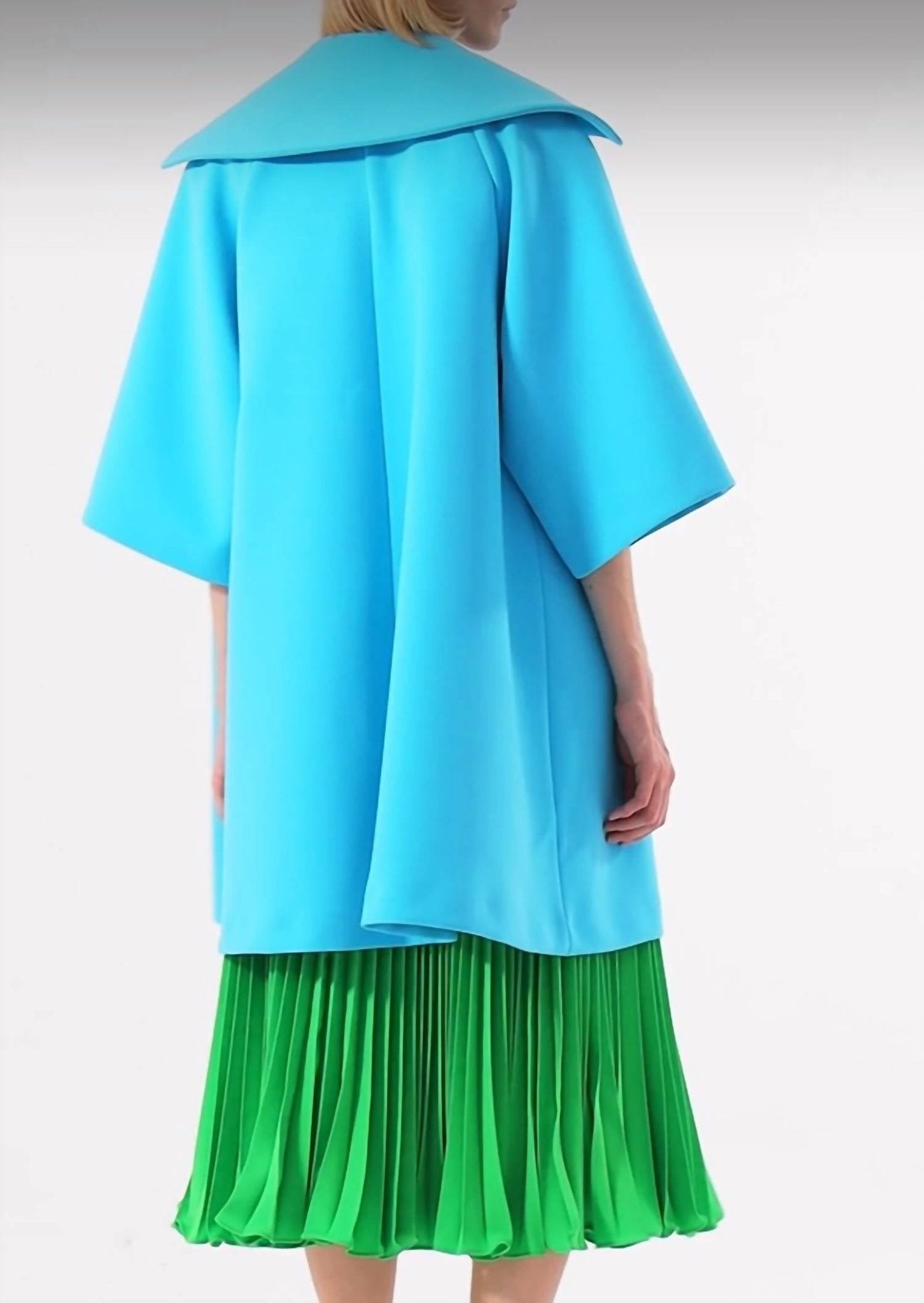 Exquise - Open Front Coat - blazers - blue - clothing