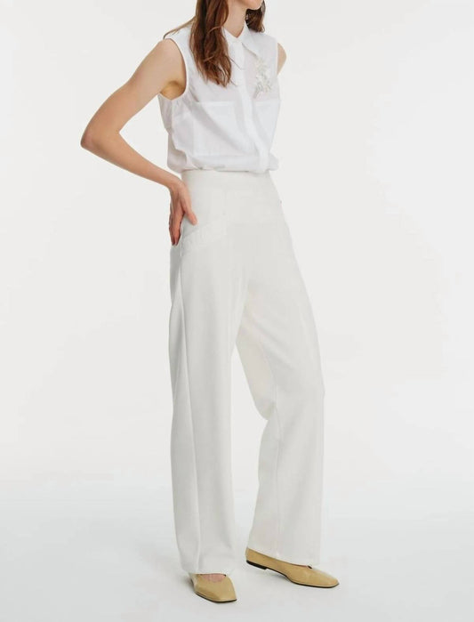 Exquise - Palazzo Elastic Waist Knit Pants - clothing - pants - solid