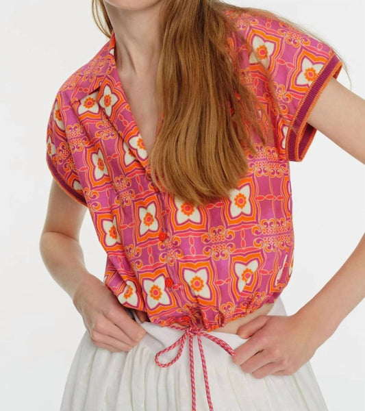 Exquise - Patterned Low Sleeve Shirt - button - down - shirts - clothing - cotton